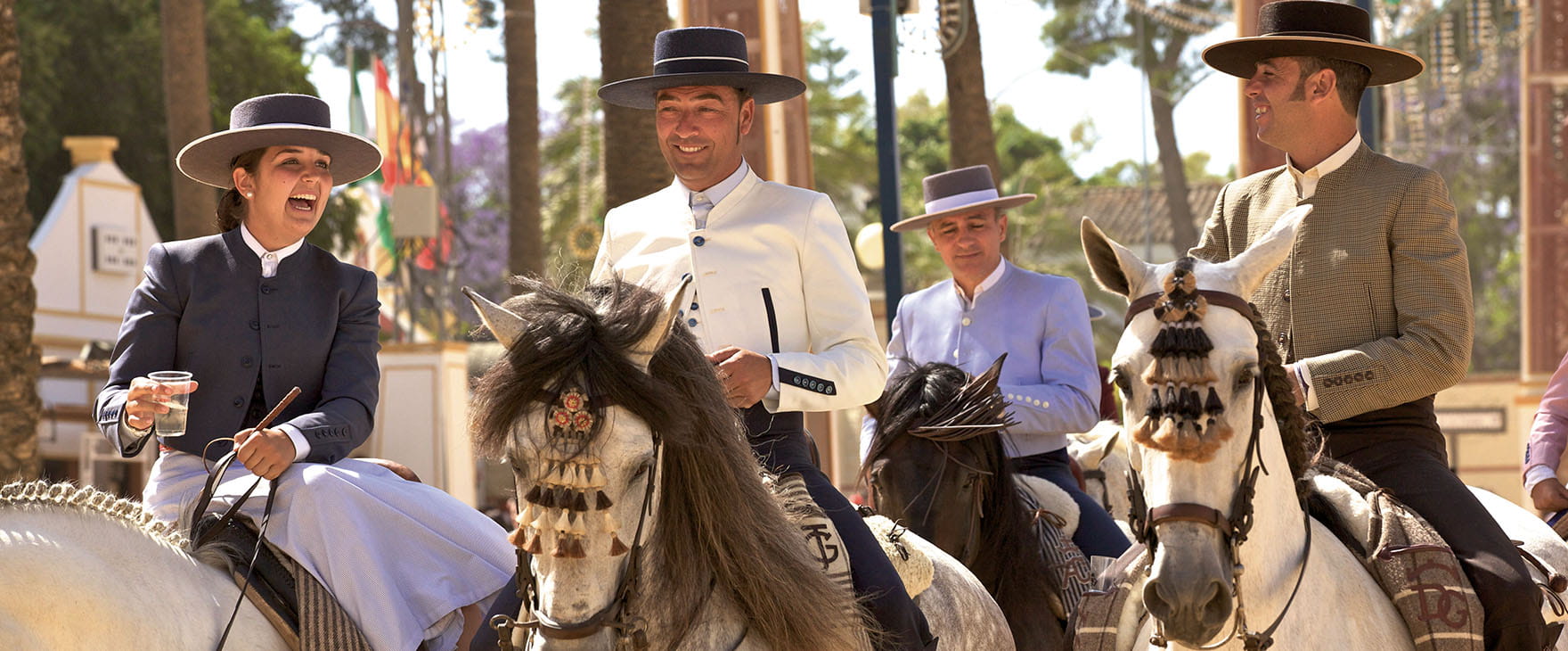 horse riders at Jerez Feria del Caballo