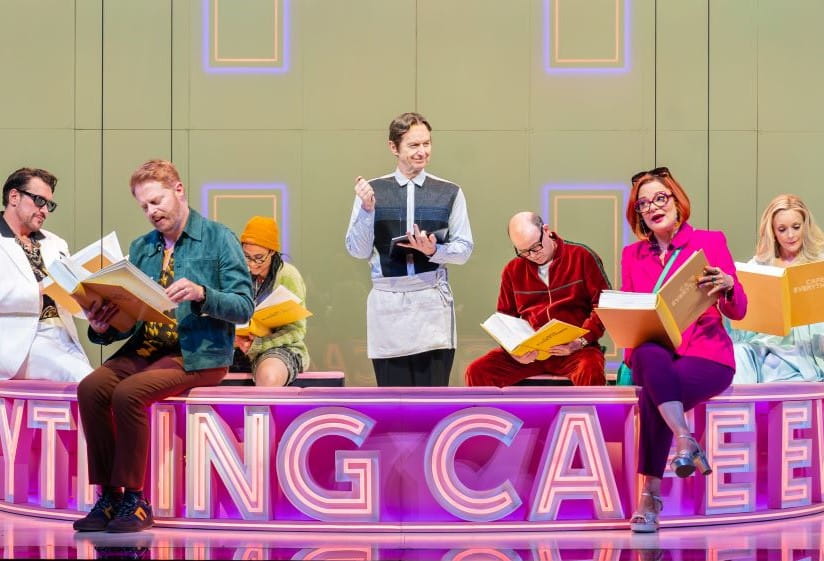 The cast of Here We Are at the National Theatre