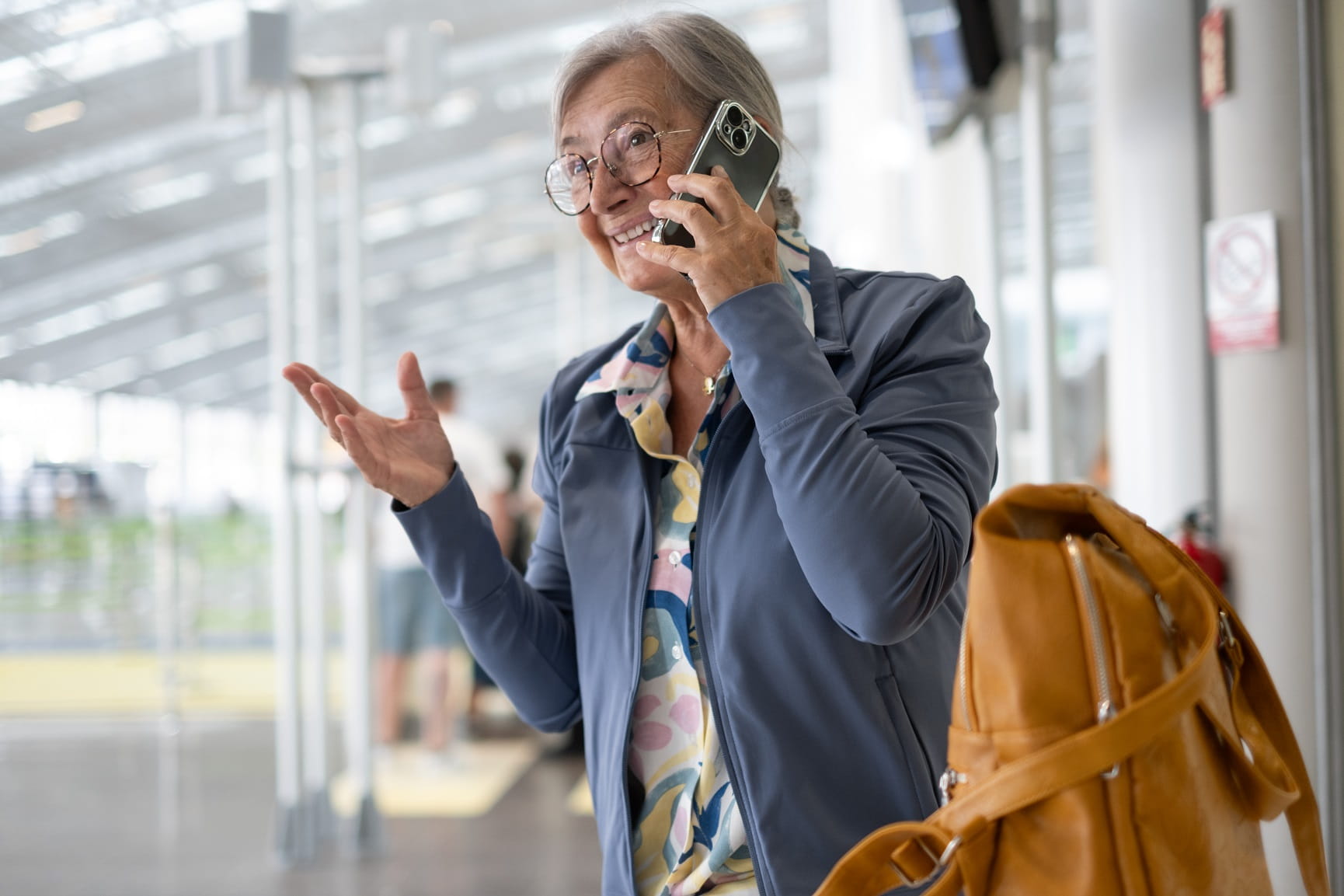 woman talking on the phone