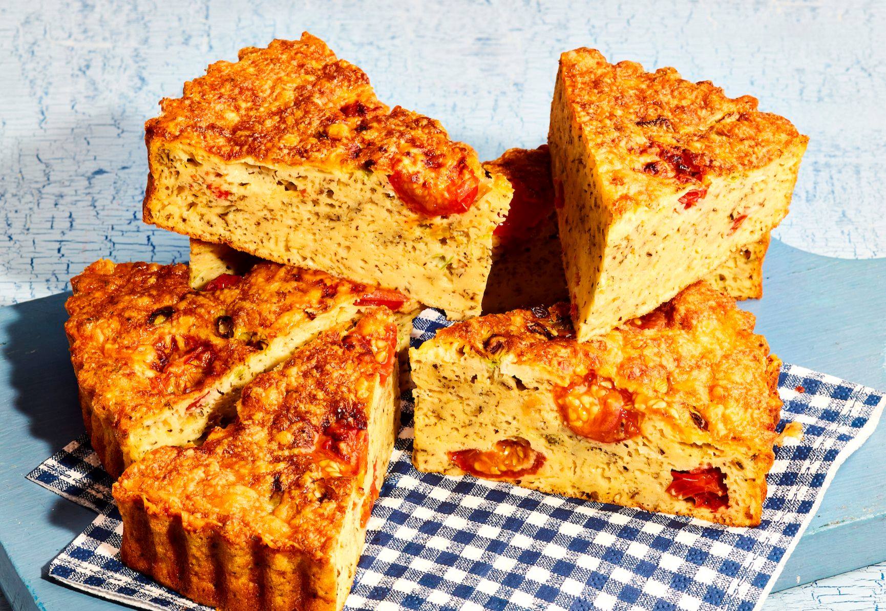 Cheese quiche done in the air fryer