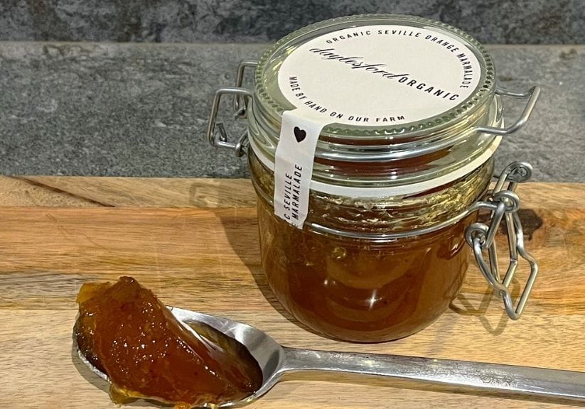 a jar of Daylesford marmalade
