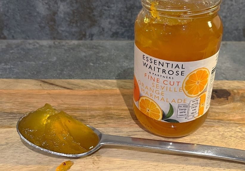 A jar of essential Waitrose Marmalade