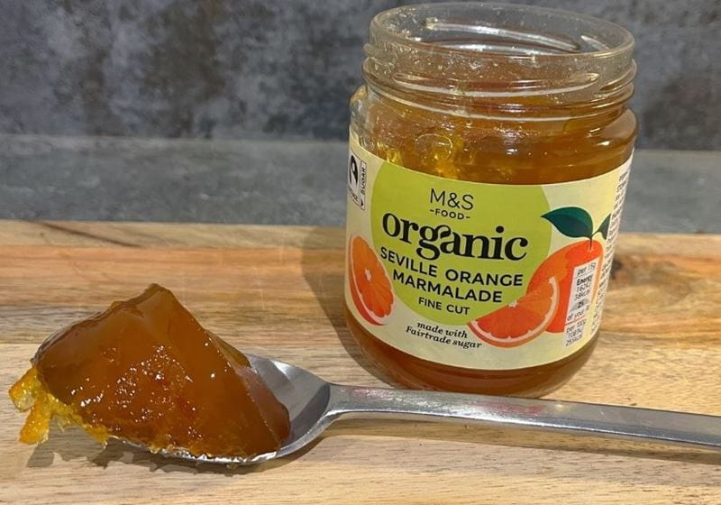 A jar of M&S organic marmalade