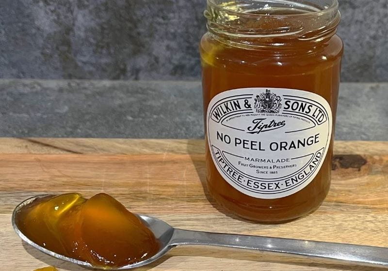 a jar of tiptree no peel orange marmalade