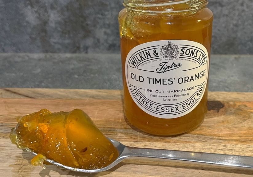 A jar of Tiptree Old Times marmalade