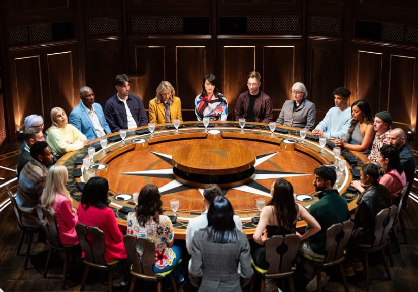 the Traitors series 3 contestants sat around the round table