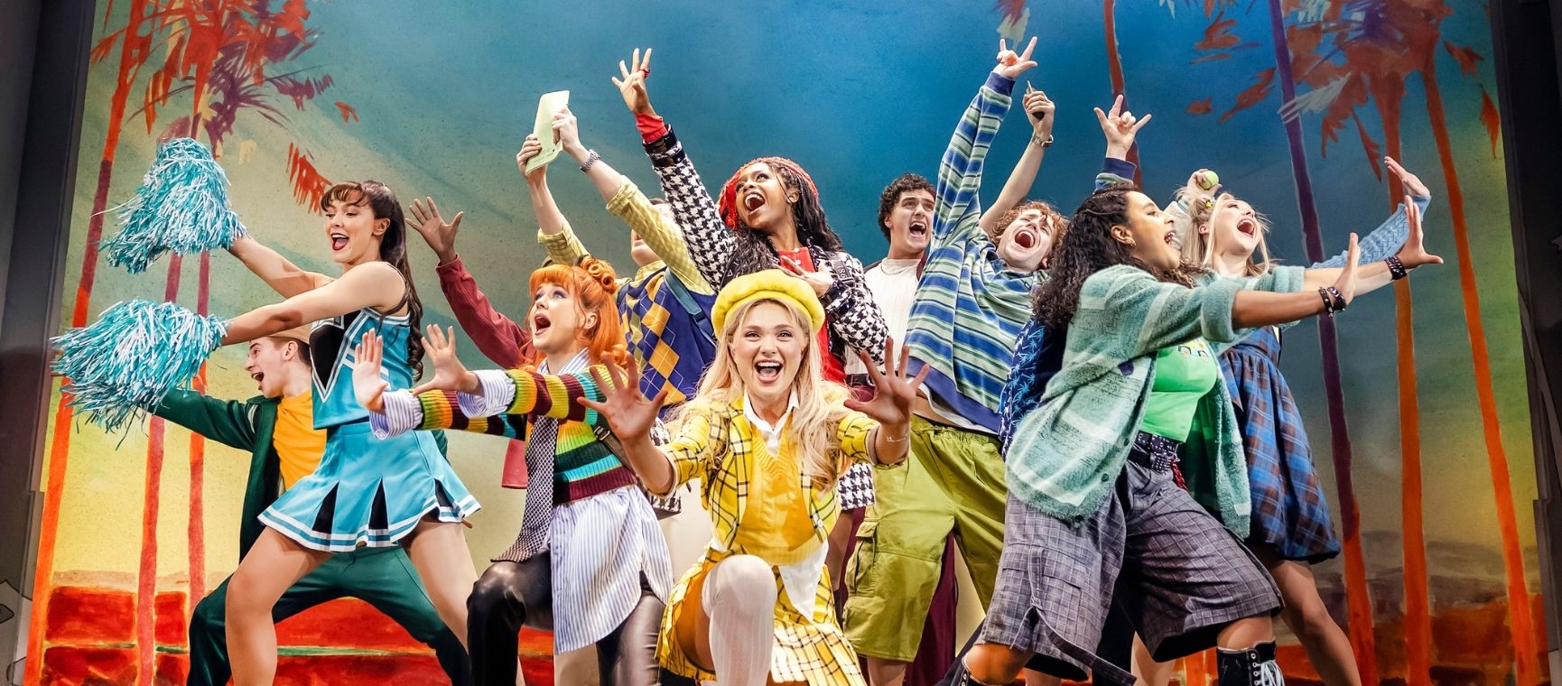 The cast of Clueless on stage at the new West End musical