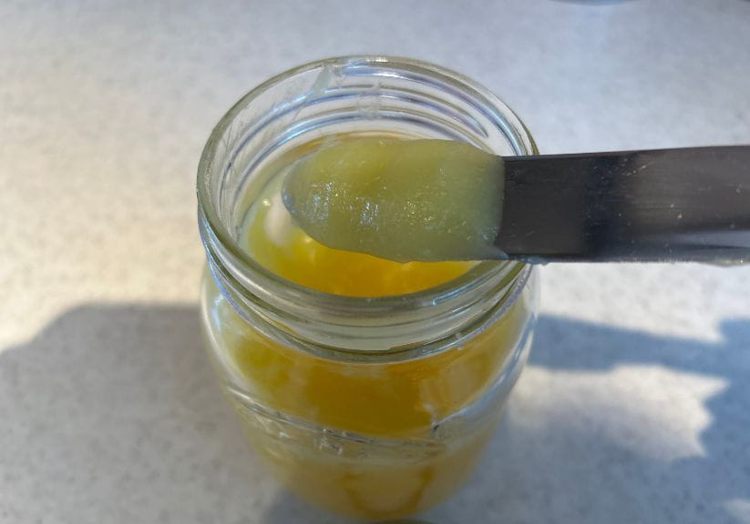 a jar of lemon curd