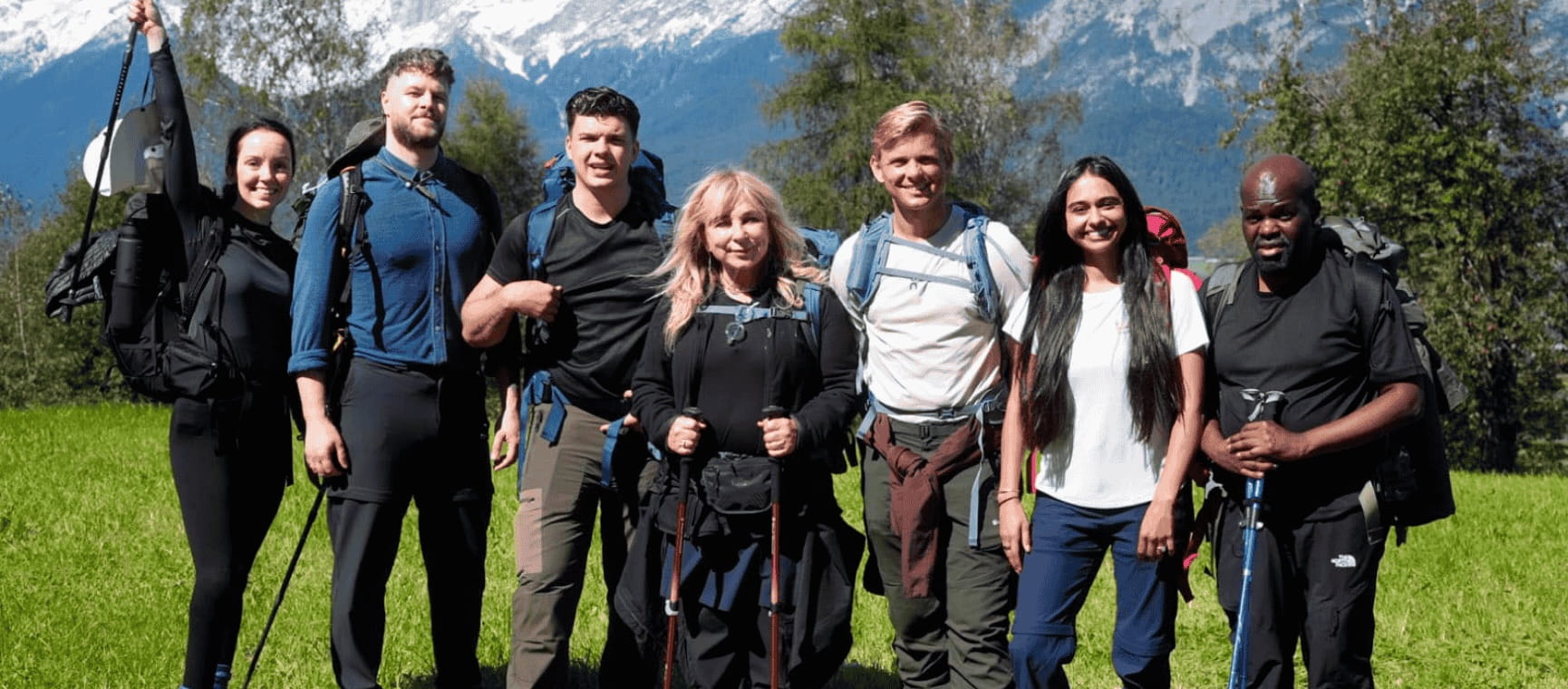 The 7 celebrities from BBC2s The Pilgrimage in the Alps