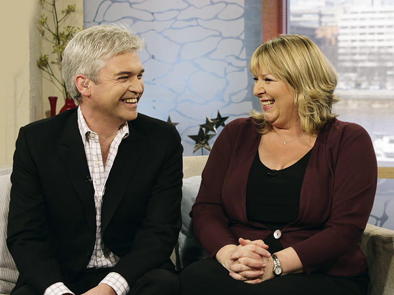Fern Britton with Phillip Schofield on This Morning in 2005