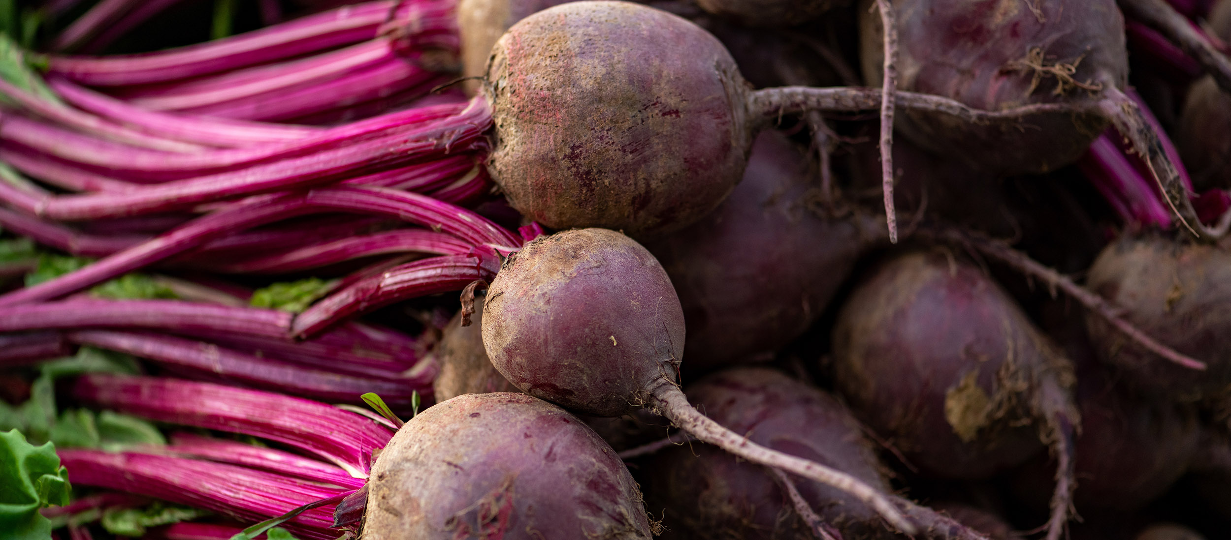 A bunch of raw Beetroot