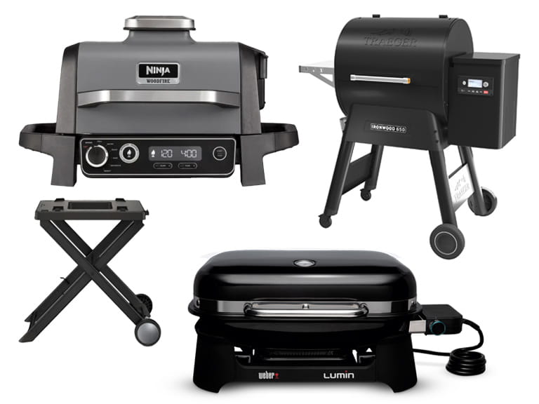 Three of the mentioned barbecues