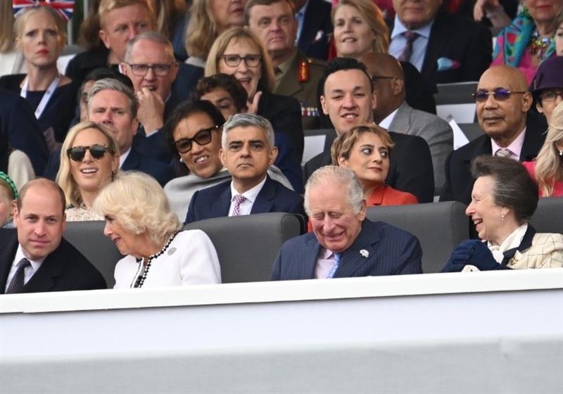 Princess Anne and King Charles laughing