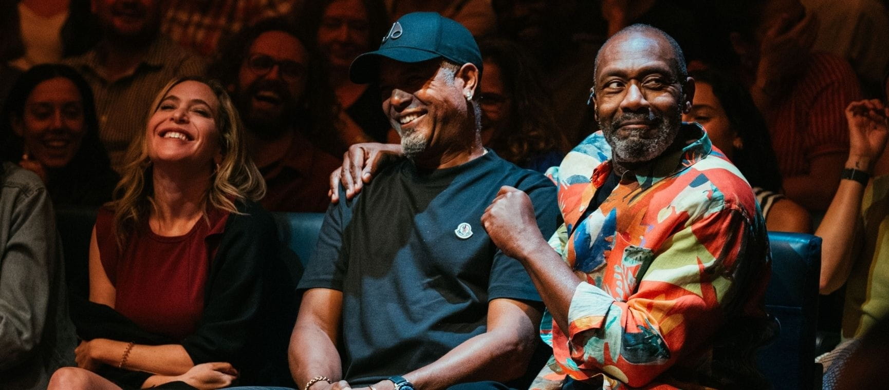 Lenny Henry interacting with audience in Every Brilliant Thing