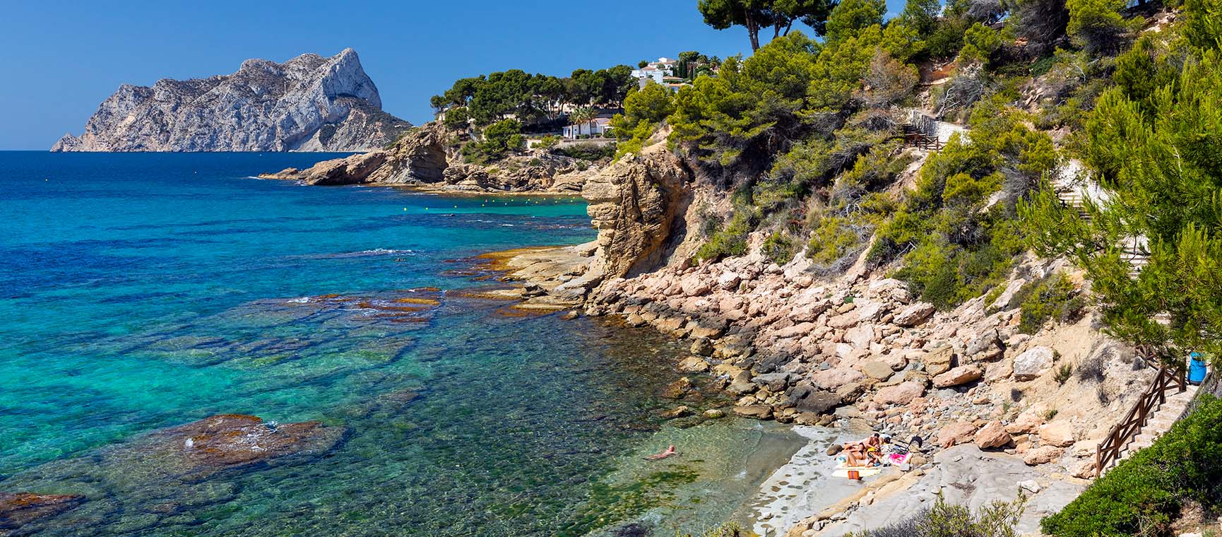Spanish coastline with blue seas