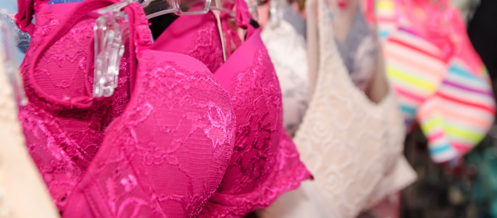 Women's bras for sale in store