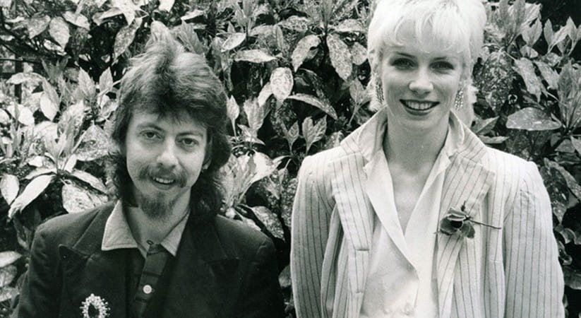 Eurythmics black and white photo