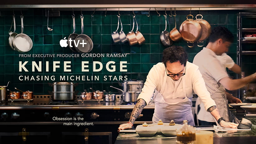 An advert for new TV show Knife Edge