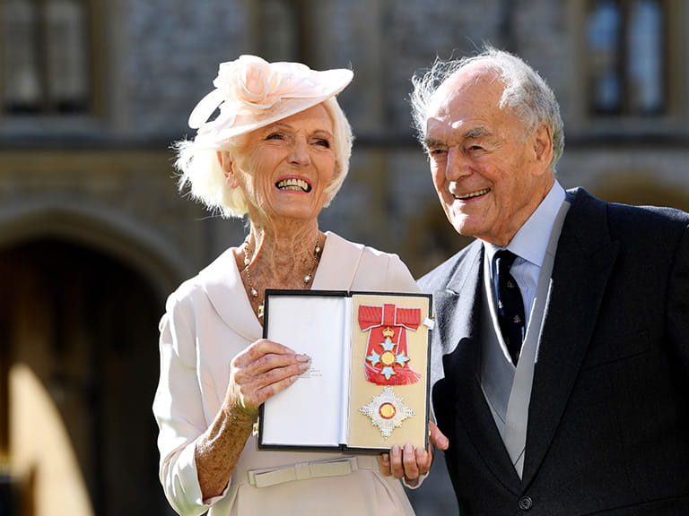 Mary Berry with her husband Paul Hunnings