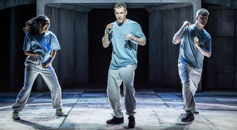 Dance routine in the James Graham theatre show Punch