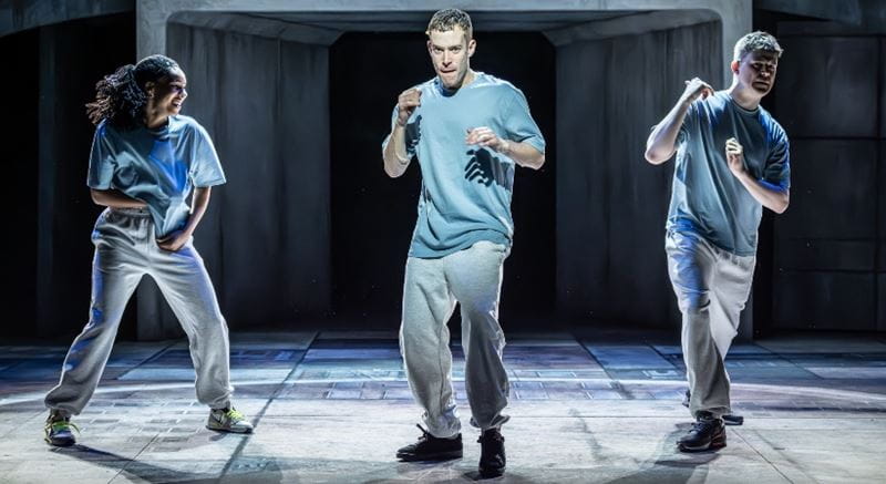 Dance routine in the James Graham theatre show Punch