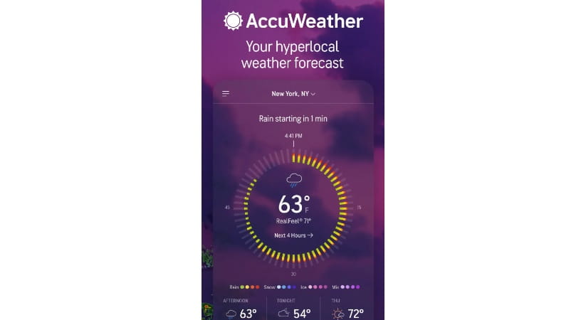 AccuWeather weather app