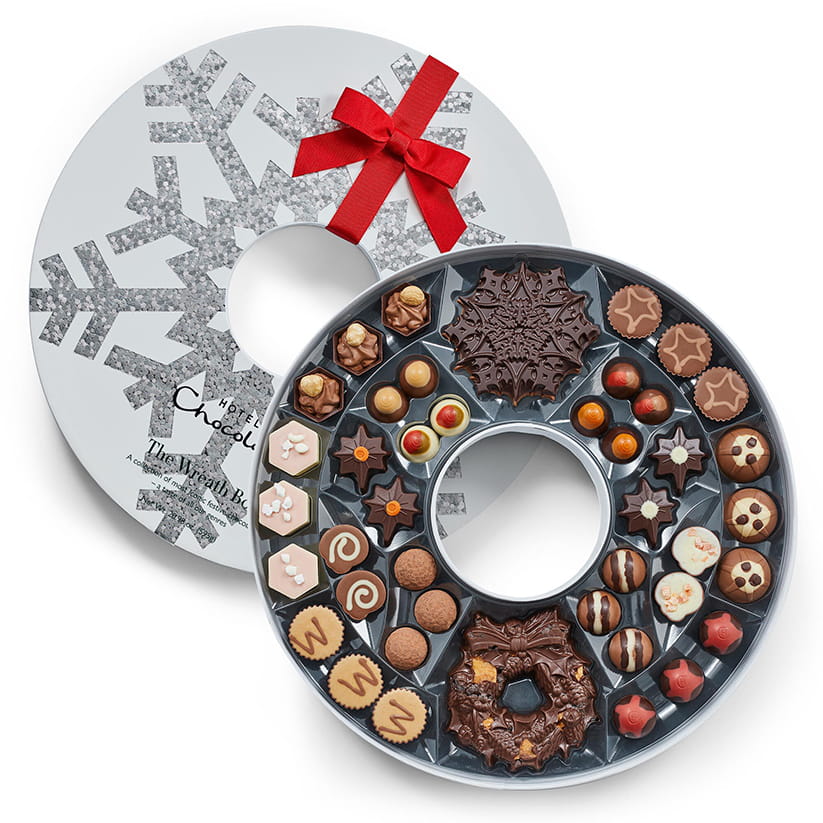 Hotel Chocolat chocolate wreath box