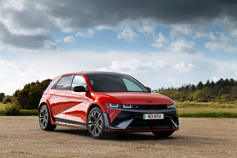 A Hyundai IONIQ 5 N in Soultronic Orange