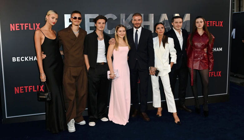 David Beckham and his family at the premiere of Netflix documentary series Beckham