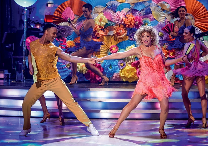 Johannes Radebe and Alex Kingston perform together on the 2025 series of Strictly