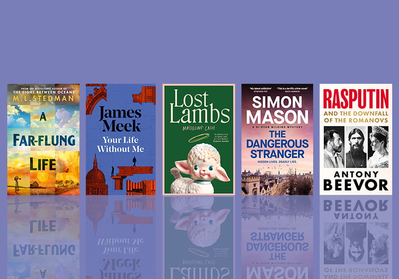 The books mentioned in the article side-by-side on a blue background