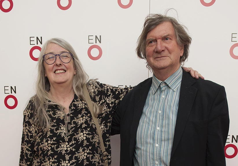 Dame Mary Beard poses with her husband, art historian Robin Cormack