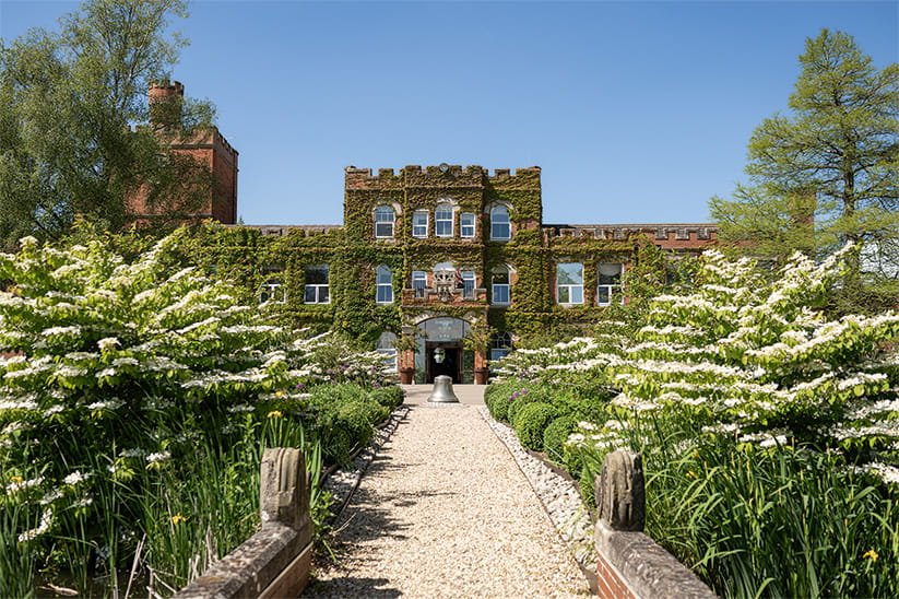 The front of the Ragdale Hall Spa