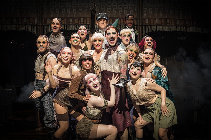 A photo of the cast of Cabaret