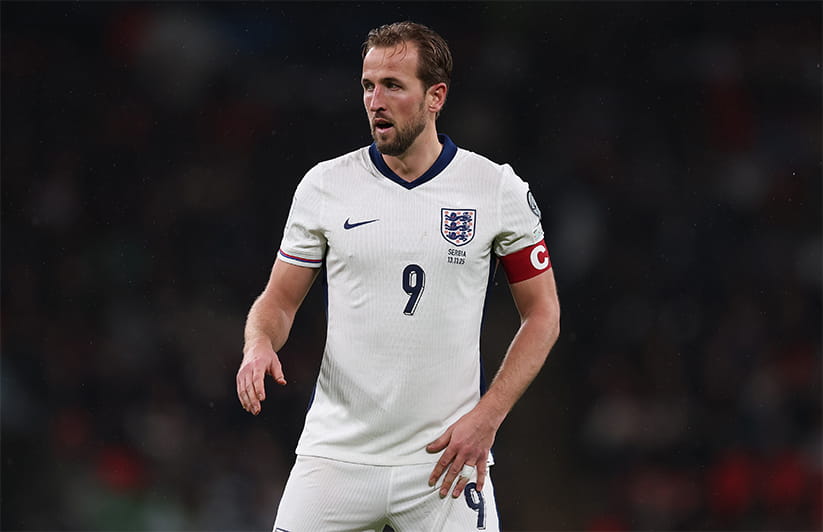 Harry Kane playing for England