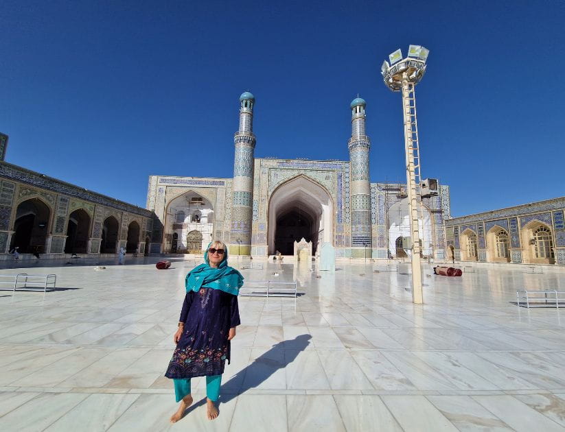 Sue Rogers in Afghanistan