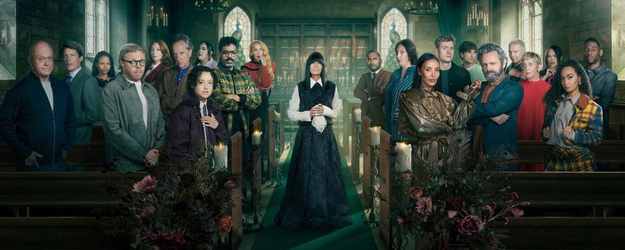 The line up of Celebrity Traitors 2 with Claudia Winkleman