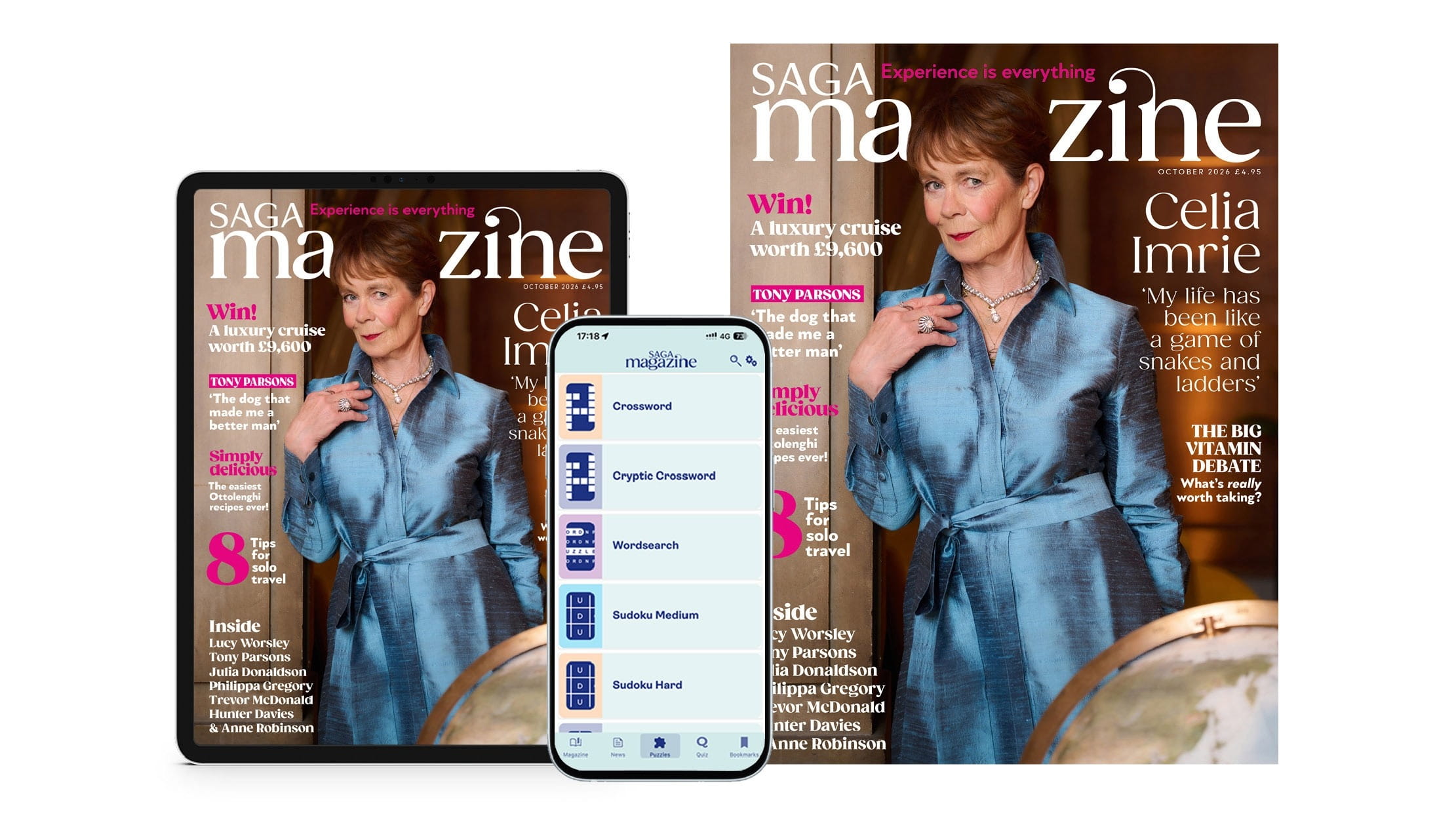 Saga magazine ipad iphone and print most recent issue