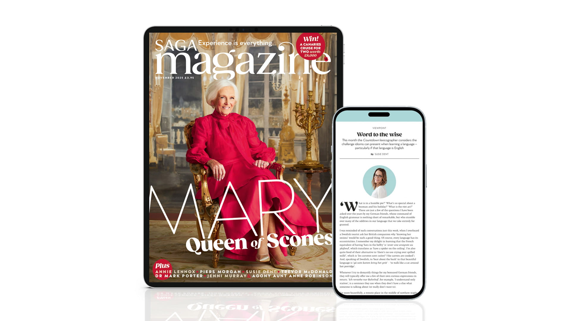 A phone and a tablet