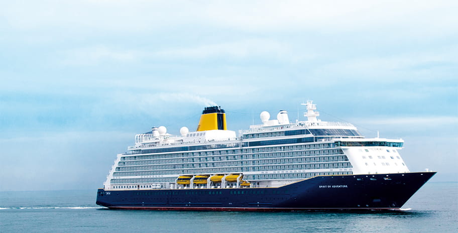The cruise ship Spirit of Adventure