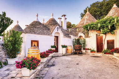 Trulli houses in Alberobello, Italy