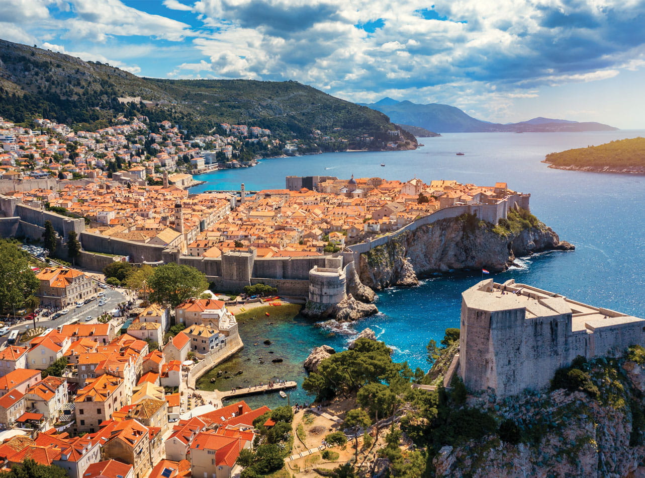 Croatian coastline in the sun