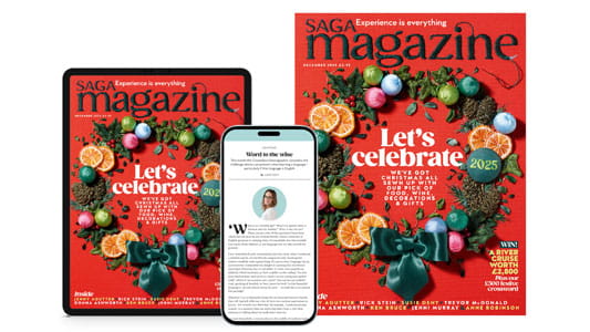 A tablet, a phone and a print magazine