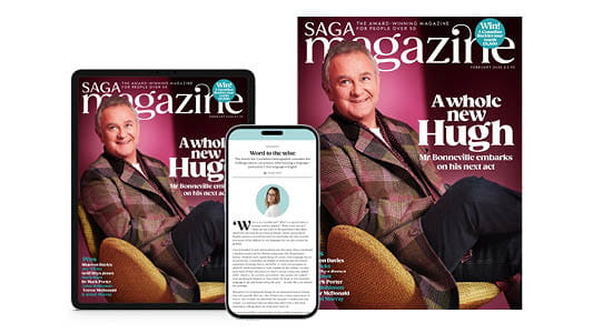 A phone, a tablet and a print magazine