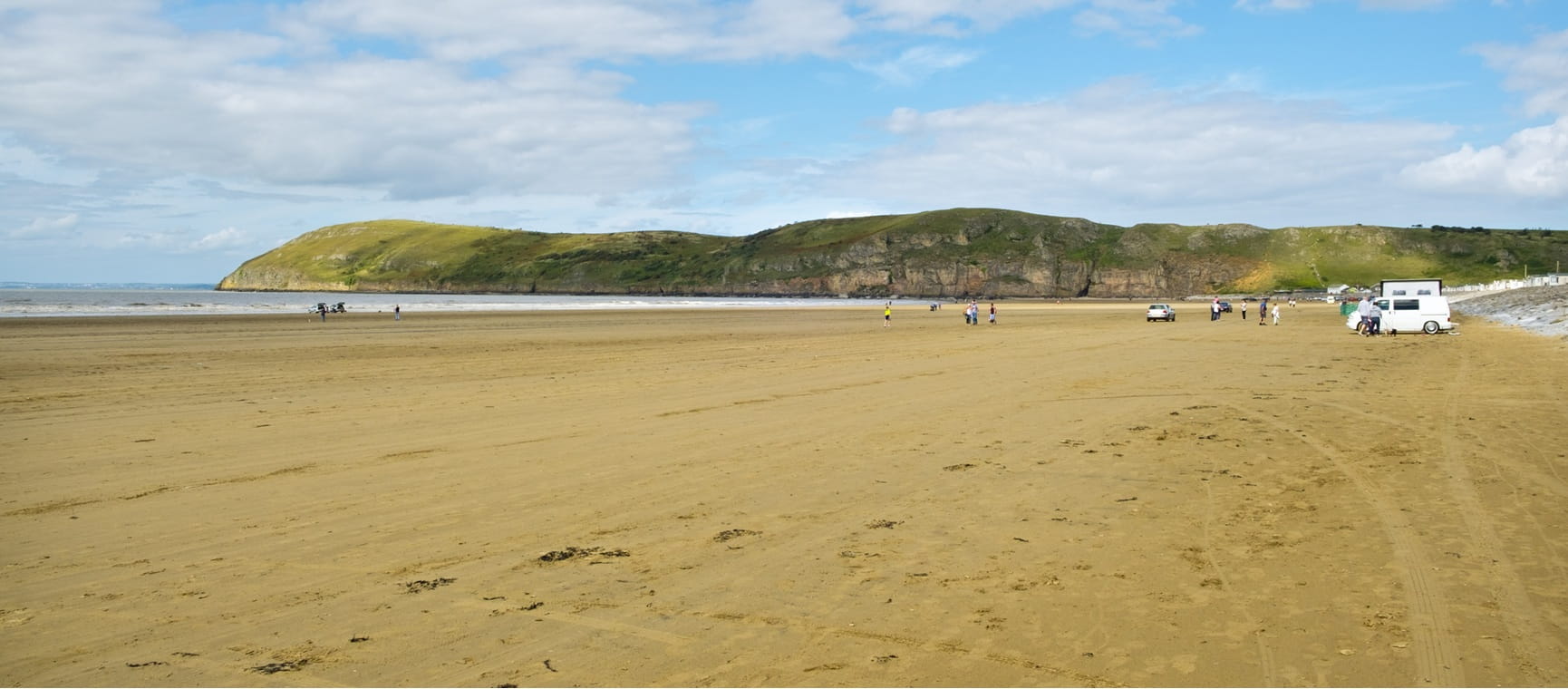 A car on a sandy beach