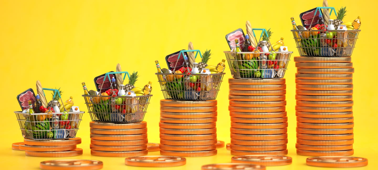 Coins stacked together
