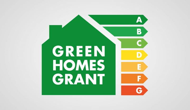 Green Homes Grant scheme badge icon.