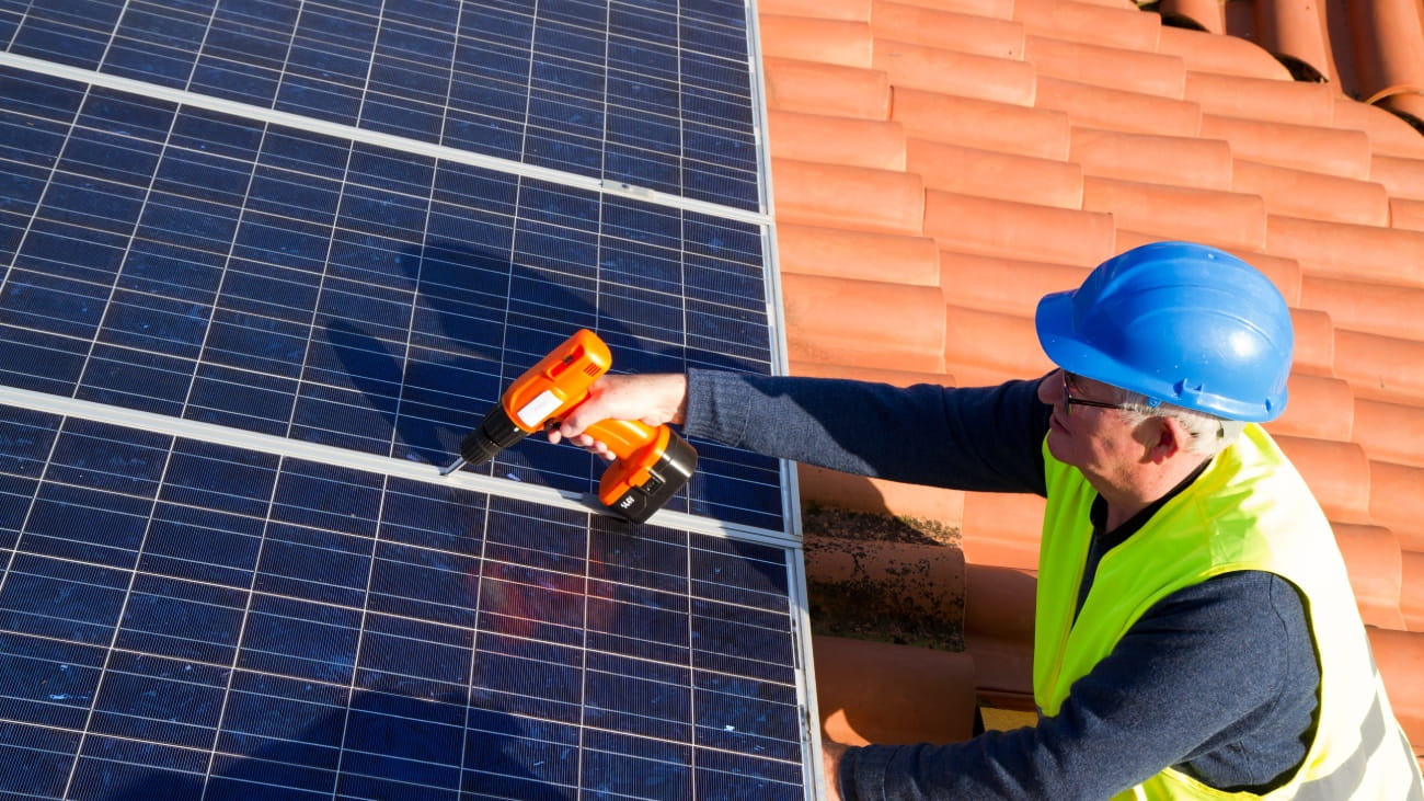 photovoltaic senior worker